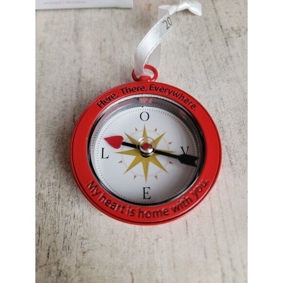 Hallmark my heart is home with you Compass ornament Xmas - Picture 2 of 6